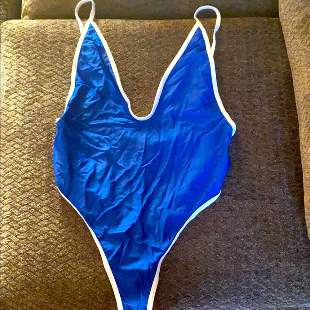 One piece thong swimsuit